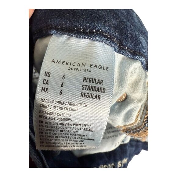 American eagle ripped hi rise jegging size 6 regular - Picture 8 of 9